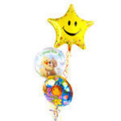 Picture of Feel Better Soon Balloons Bouquet of 3