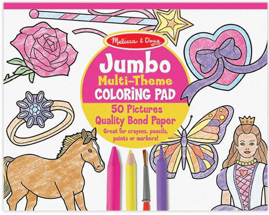 Picture of Coloring Pad and Colors - Purple