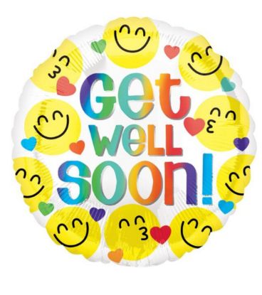 Picture of Get Well Emoji's Balloon