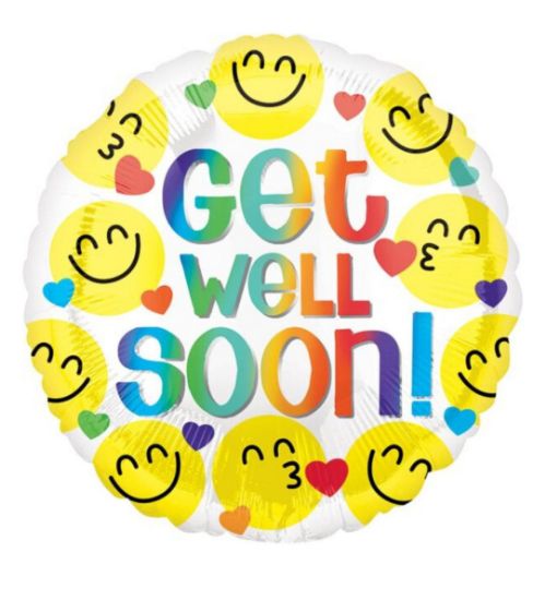 Picture of Get Well Emoji's Balloon