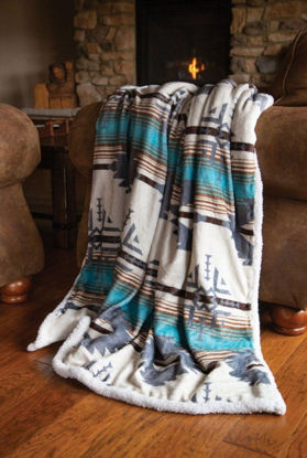 Picture of Lone Mountain Plush Throw