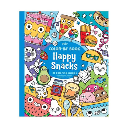 Picture of Color In Book Happy Snacks and Colors