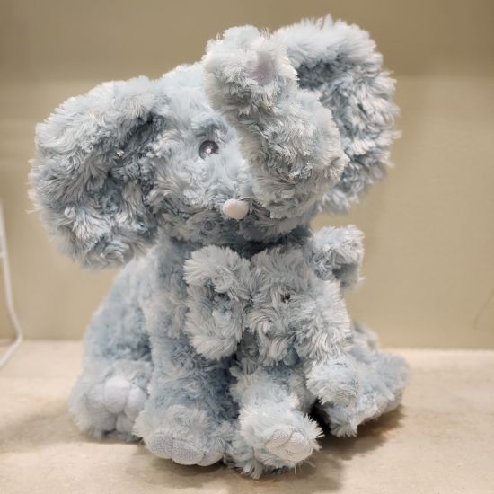 Picture of Blue Elephant with Baby