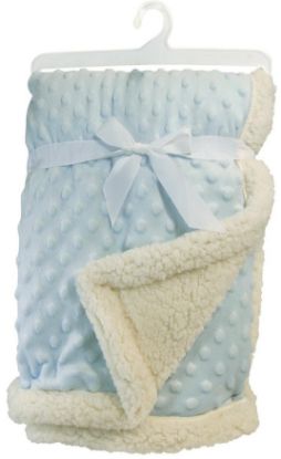 Picture of Blue Baby Bumpy Sherpa Blanket