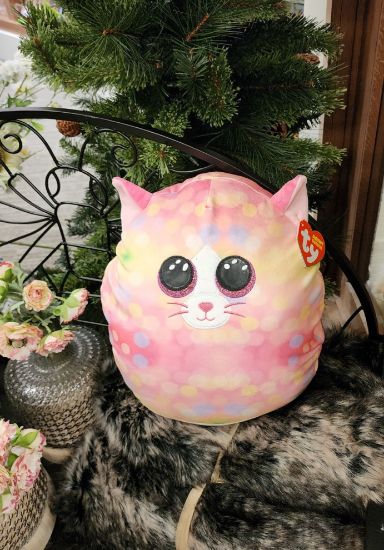 Picture of TY Sonny Multicolored Cat Squishy Beanie