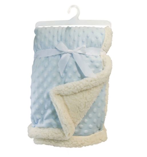 Picture of Blue Baby Bumpy Sherpa Blanket