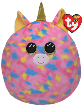 Picture of TY Fantasia Pink Unicorn Squishy Beanie