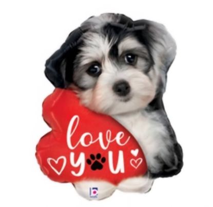 Picture of Puppy love you balloon