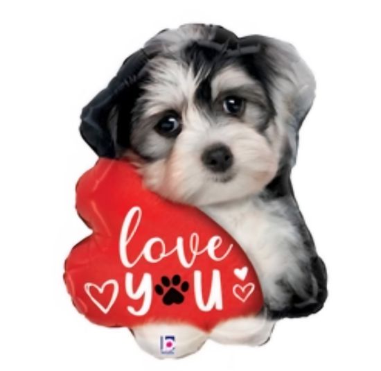 Picture of Puppy love you balloon