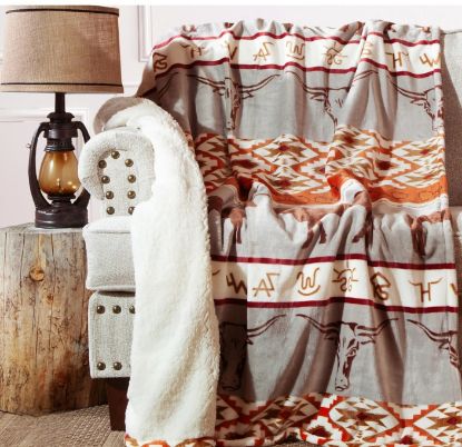 Picture of Longhorn Plush Throw